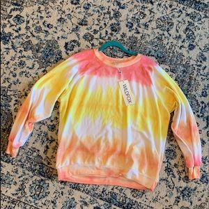 WILDFOX tie dye pullover NWT